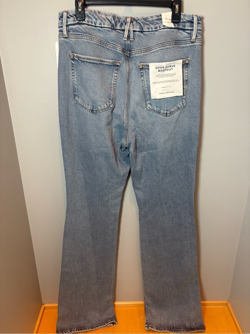 NWT Good American Good Curve Bootcut Jeans 14 Tall High Rise - Picture 2 of 12